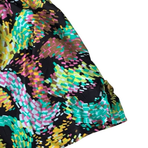 Revolve Karina Grimaldi Romper Size‎ S M Geometric Black Shorts Tank Top Beach - Picture 3 of 6